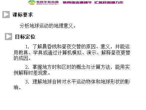 高中地理必修一高中地理 1.3地球的运动 第2课时同步辅导与检测课件 新人教版必修1第3页