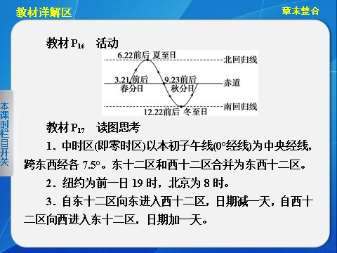 高中地理必修一高中地理（人教版 必修1）第一章 行星地球 章末整合第10页