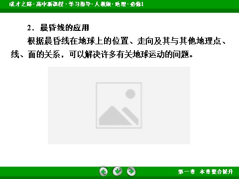 高中地理必修一本章整合提升1第10页