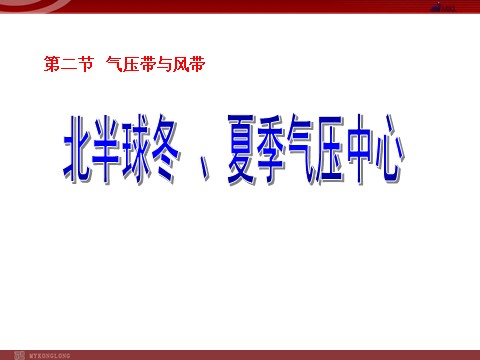 高中地理必修一地理：2.2《气压带和风带》课件（新人教版必修1）第1页