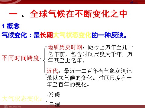 高中地理必修一【地理】人教版必修1 第二章 第四节 全球气候变化（课件）第3页