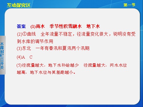 高中地理必修一高中地理（人教版 必修1）第三章 第一节 自然界的水循环第10页