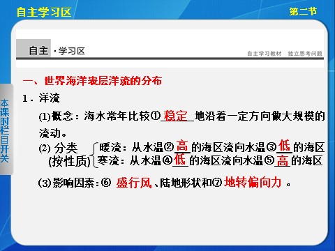 高中地理必修一高中地理（人教版 必修1）第三章 第二节 大规模的海水运动第2页