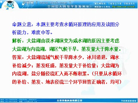 高中地理必修一高考地理人教版一轮复习课件：第三章 地球上的水 三年高考第5页