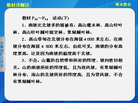 高中地理必修一高中地理（人教版 必修1）第五章 自然地理环境的整体性与差异性 章末整合第5页