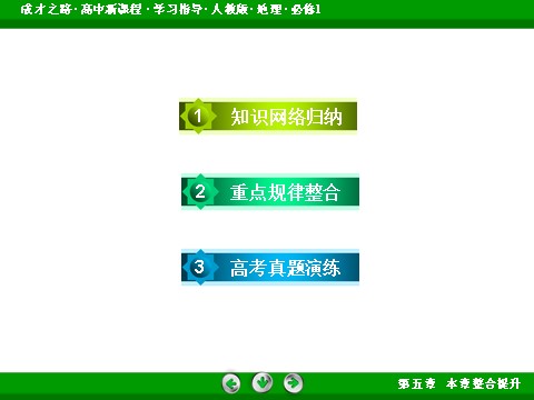 高中地理必修一本章整合提升5第4页