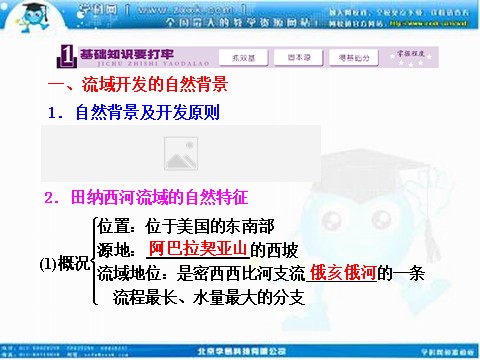 高中地理必修三高考地理人教版一轮复习课件：第十四章第二讲 流域的综合开发——以美国田纳西河流域为例第2页