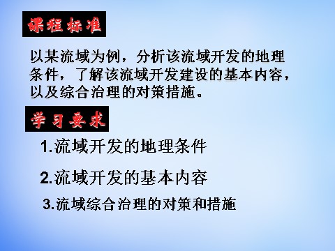 高中地理必修三高中地理 3.2流域的综合开发—以美国田纳西河流域为例课件 新人教版必修3第3页