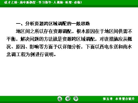 高中地理必修三5章整合提升第9页