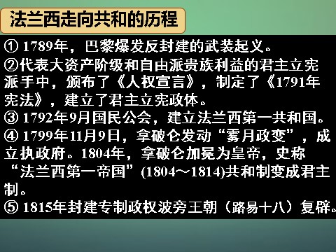 高中历史必修一高中历史 第九课 资本主义政治制度在欧洲大陆的扩展课件 新人教版必修1第3页