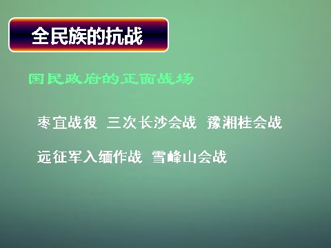 高中历史必修一高中历史 第十六课 抗日战争课件 新人教版必修1第6页