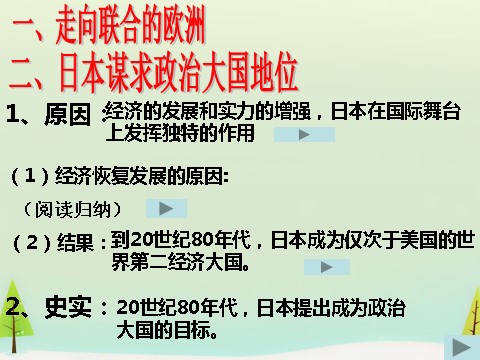 高中历史必修一高中历史 第26课 世界多极化趋势的出现同课异构课件2 新人教版必修1第8页