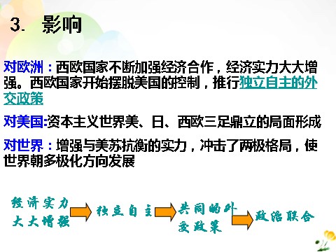 高中历史必修一高中历史 第26课 世界多极化趋势的出现课件 新人教版必修1第5页