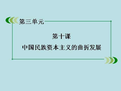 高中历史必修二高中历史（人教版）必修2课件：第10课中国民族资本主义的曲折发展第3页