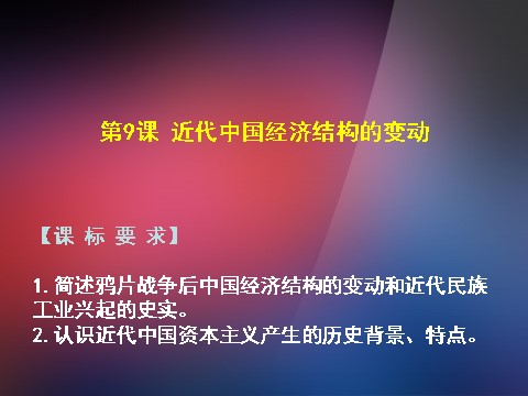 高中历史必修二高中历史 第9课 近代中国经济结构的变动课件 新人教版必修2第2页