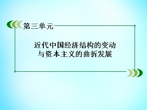 高中历史必修二高中历史 第三单元 近代中国经济结构的变动与资本主义的曲折发展单元总结课件 新人教版必修2第2页