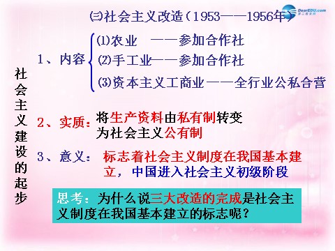 高中历史必修二（教师参考）高中历史 第四单元 第11课 经济建设的发展和曲折课件1 新人教版必修2第6页