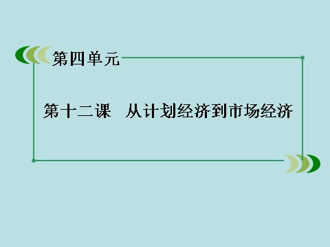 高中历史必修二高中历史（人教版）必修2课件：第12课从计划经济到市场经济第3页