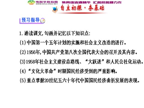 高中历史必修二高中历史 第11课 经济建设的发展和曲折导学课件 新人教版必修2第2页