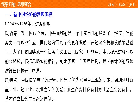 高中历史必修二第四单元  单元学习总结第4页