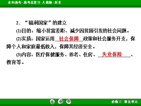 高中历史必修二2017版高考历史人教版一轮总复习课件：必修2 第5单元 第23讲 考点2 战后资本主义的新变化 第8页