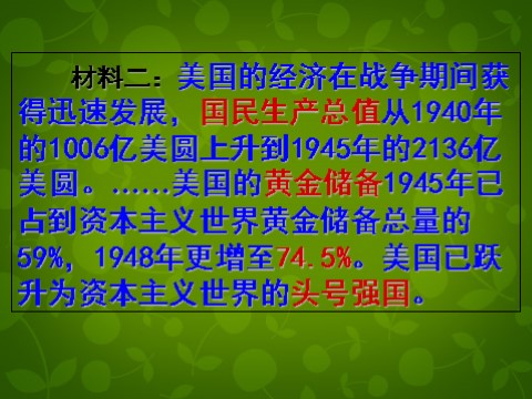 高中历史必修二高中历史 第22课 战后资本主义世界经济体系的形成课件 新人教版必修2第8页