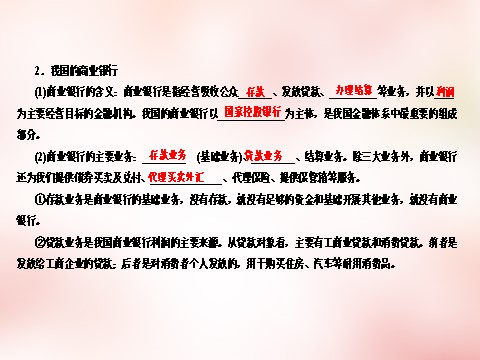 高中政治必修一6.1储蓄存款和商业银行课件 新人教版必修1第10页