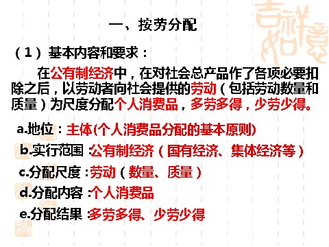 高中政治必修一7.1按劳分配为主体 多种分配方式并存（新人教版必修1）第7页