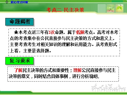 高中政治必修二2-1.2我国公民的政治参与人教版高中政治复习课件：第9页