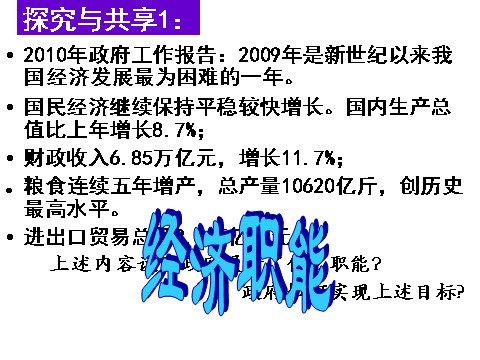 高中政治必修二2.3.1政府的职能（新人教版）高一政治必修2课件：第6页