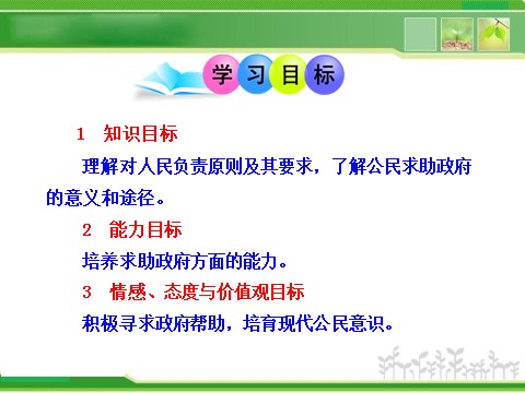 高中政治必修二2.3.2 政府的责任：对人民负责 高中政治新课程课件：（人教必修2）第2页