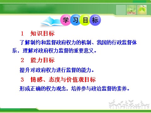 高中政治必修二2.4.2 权力的行使：需要监督 高中政治新课程课件：（人教必修2）第2页