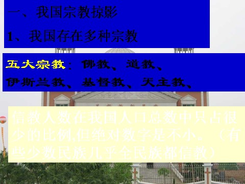 高中政治必修二7.3我国的宗教政策（课件）（新人教版必修2）高一政治课件：第7页