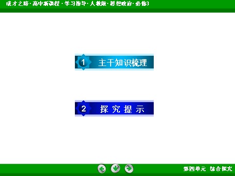 高中政治必修三第4单元 综合探究42016春人教版政治必修3课件： 第4页