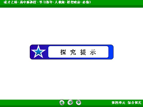 高中政治必修三第4单元 综合探究42016春人教版政治必修3课件： 第8页