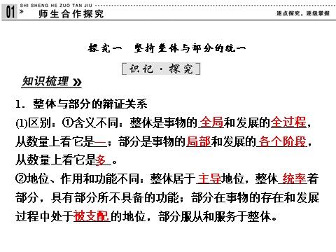 高中政治必修四高中政治 3-1-2 第二框 用联系的观点看问题 新人教版必修4第9页