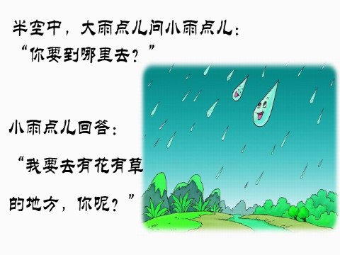 一年级上册语文（课堂教学课件1）雨点儿第3页