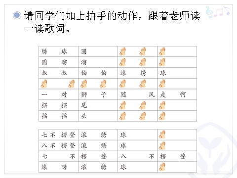 一年级上册音乐（人教版）狮子舞绣球(简线通用)第8页