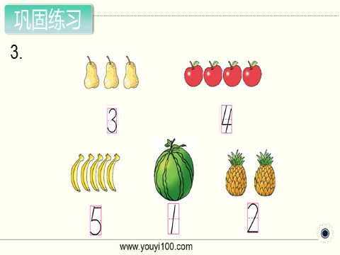 一年级上册数学（苏教版）第2课时 1～5的认识（2）第4页