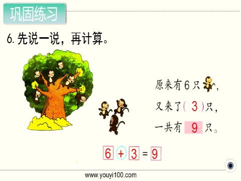 一年级上册数学（苏教版）第10课时 得数是9的加法和相应的减法第8页