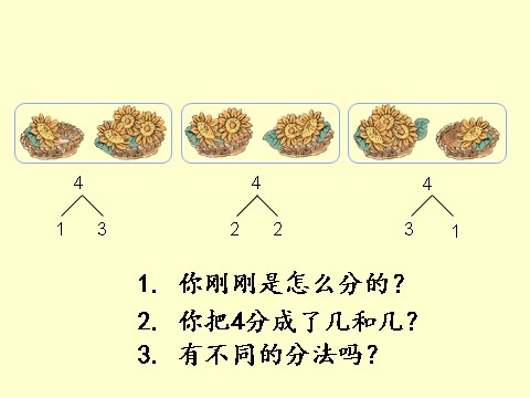 一年级上册数学(人教版）《分与合》课件3第6页