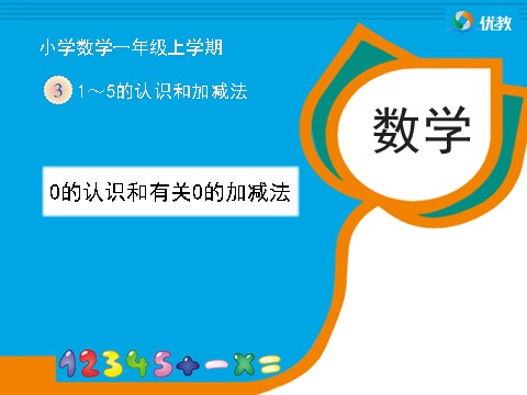 一年级上册数学(人教版）《0的认识和有关0的加减法》教学课件1第1页