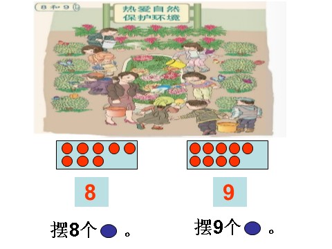 一年级上册数学(人教版）《8和9的认识》课件第2页