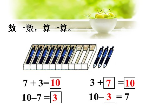 一年级上册数学(人教版）数一数，算一算_加和减第1页