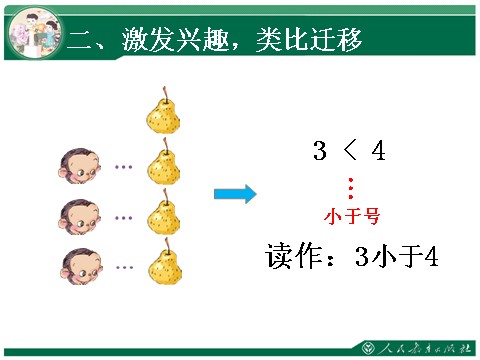 一年级上册数学(人教版）比多少1第5页