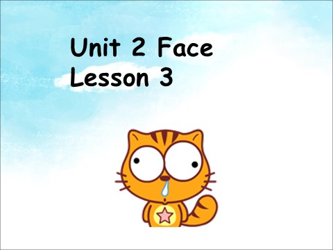 一年级上册英语（SL版）Unit 2 Face Lesson 3 课件2第1页
