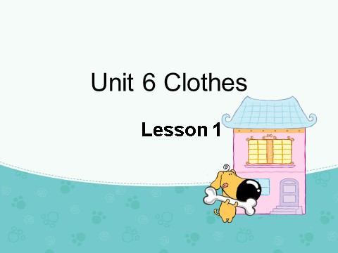 一年级下册英语（SL版）Unit 6 Clothes Lesson 1 课件 1第1页