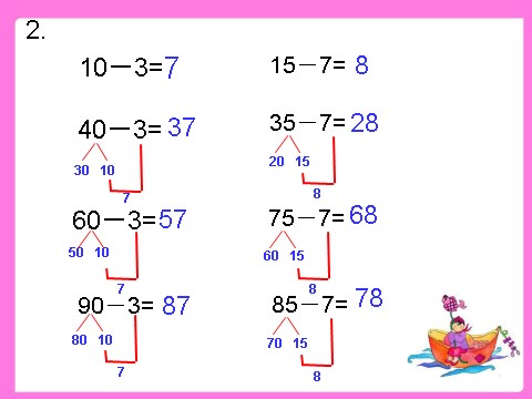 一年级下册数学（苏教版）两位数减一位数(退位)ppt课件(数学)第5页