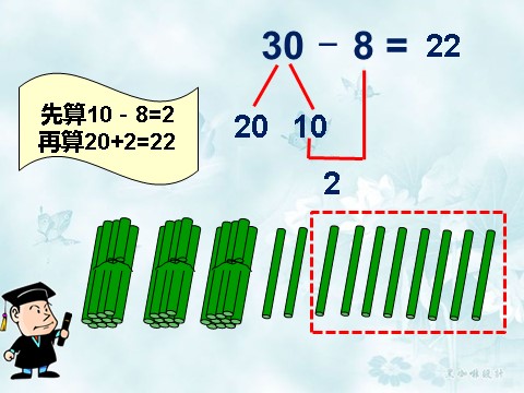 一年级下册数学（苏教版）教学原创两位数减一位数(退位)ppt课件第3页