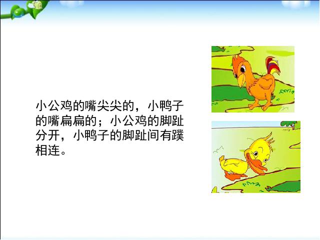 一年级下册语文语文《第5课:小公鸡和小鸭子》第7页